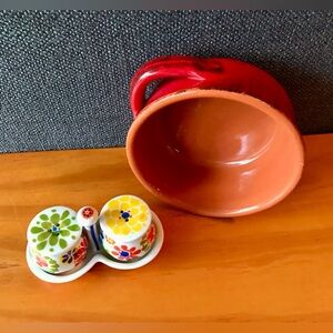 De Silva Small Oven Stove Bowl Bakeware Anthropologie Tiny Salt Pepper Shakers